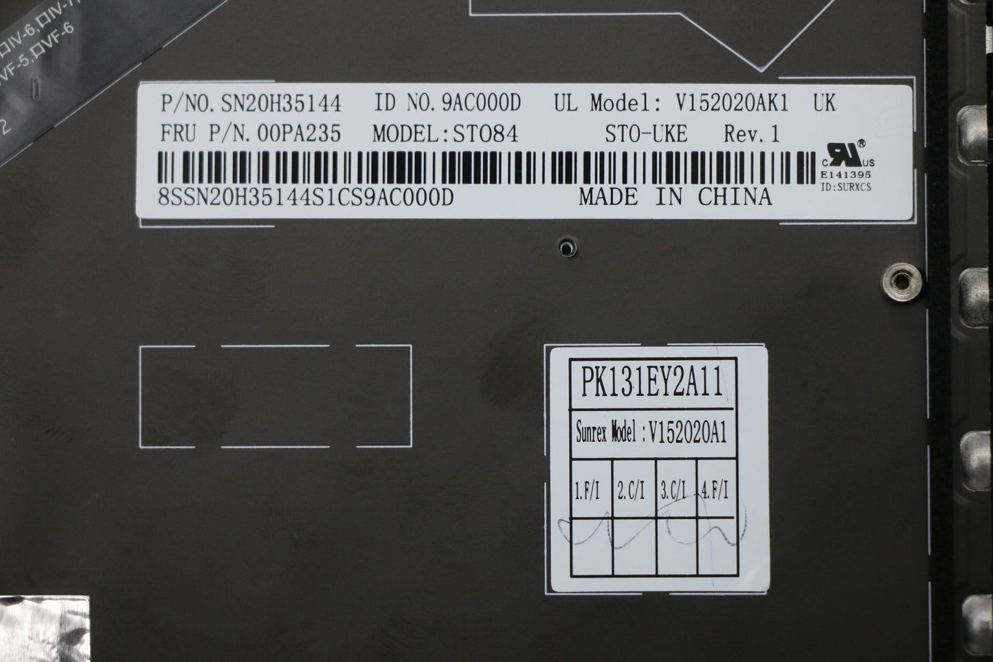 Lenovo Ki Keyboards Internal - 00PA235
