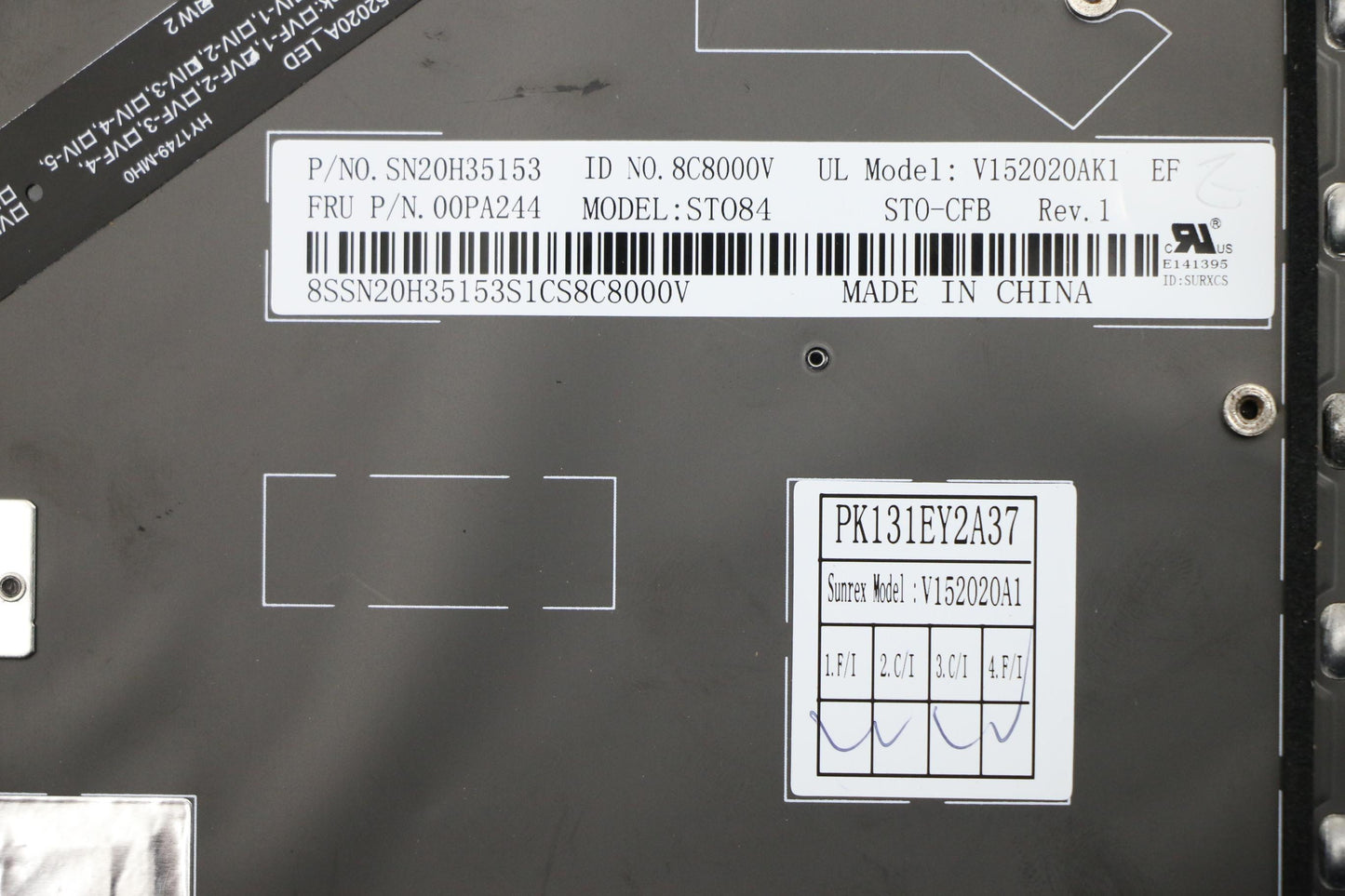 Lenovo Ki Keyboards Internal - 00PA244