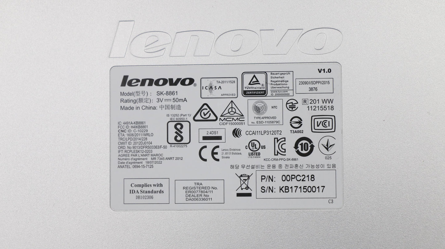 Lenovo Kb Keyboards External - 00PC218