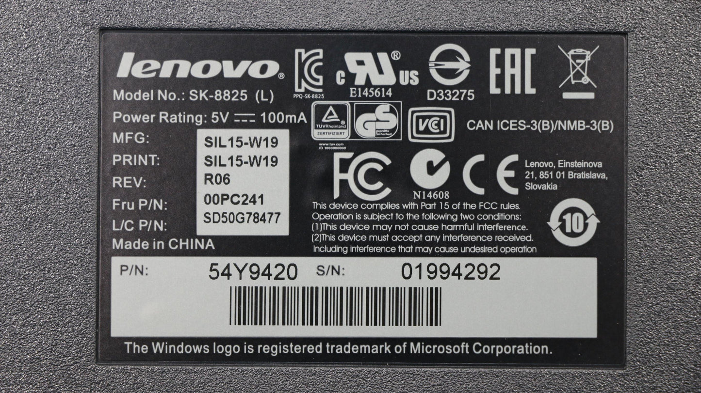 Lenovo Kb Keyboards External - 00PC241