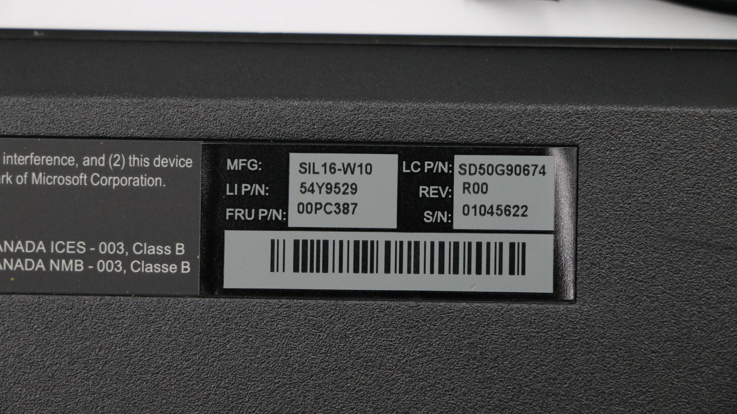 Lenovo Kb Keyboards External - 00PC387