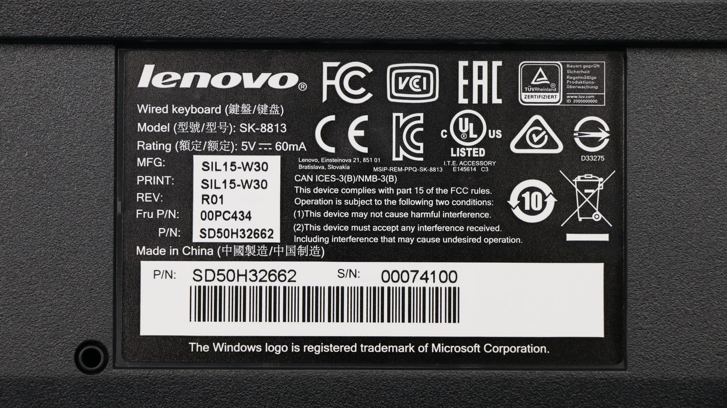 Lenovo Dt Kyb - 00PC434