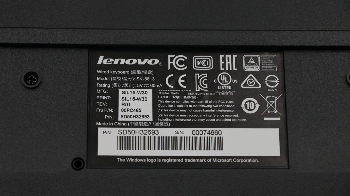 Lenovo Dt Kyb - 00PC465