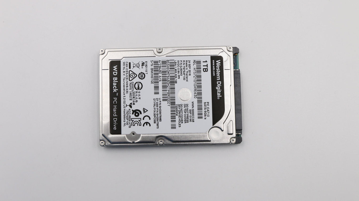Lenovo Hdd Asm 1Tb, 7200, 9.5Mm, Dt2, - 00PC558