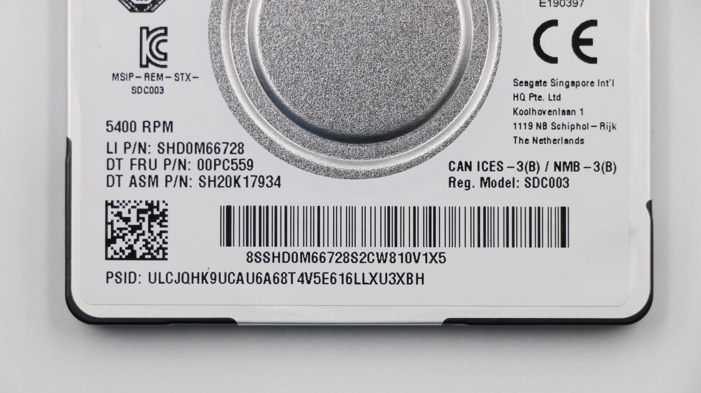 Lenovo Hdd Asm 2.5 2Tb Smr 7Mm Hdd A - 00PC559