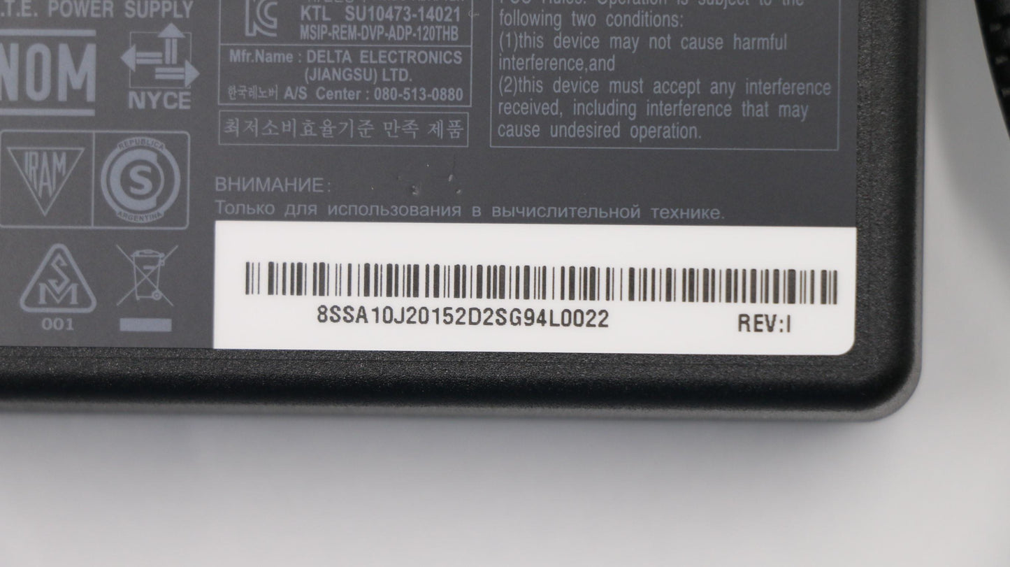 Lenovo Ac_Adapter,120W,100-240Vac,3P - 00PC759