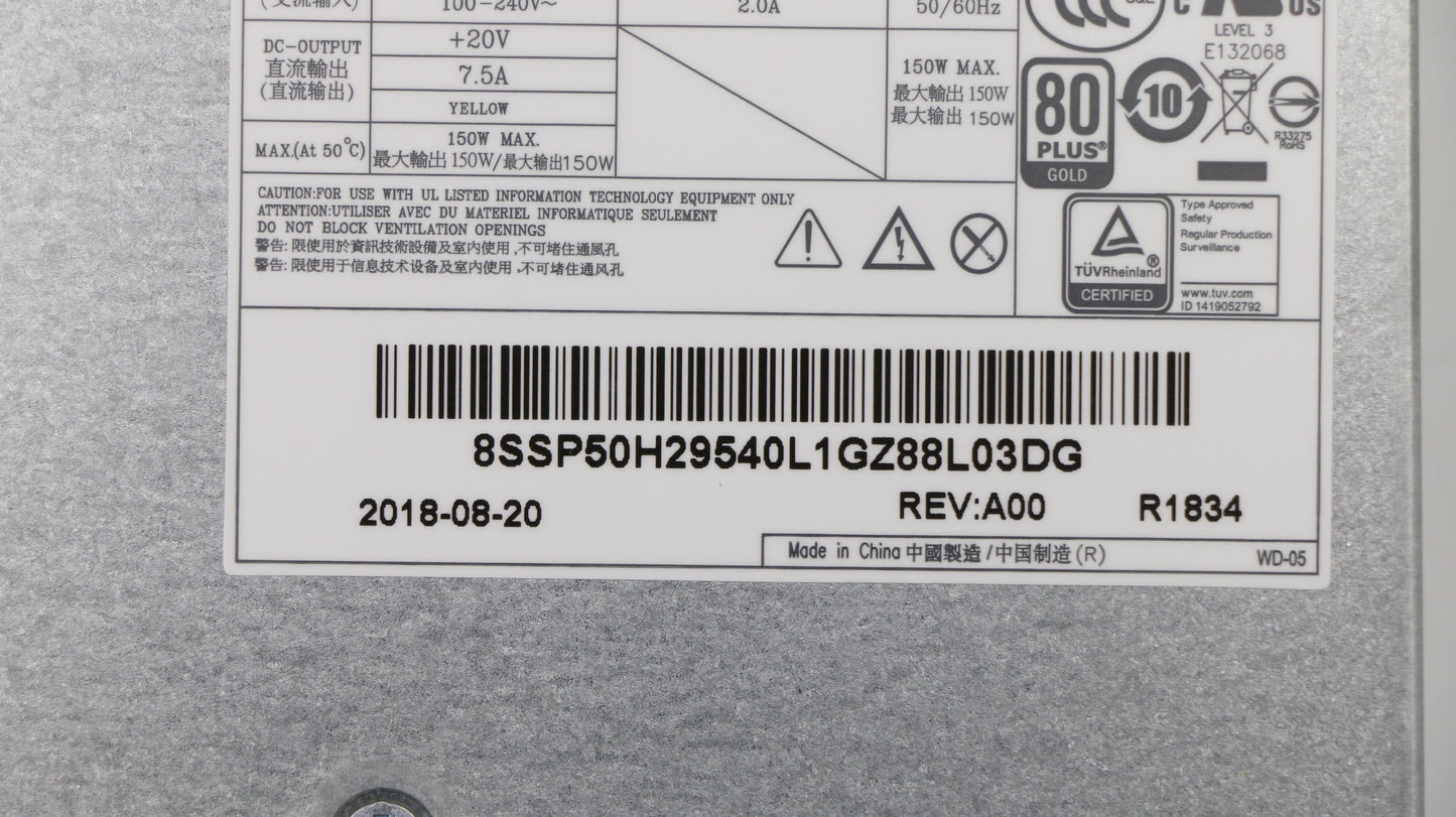 Lenovo Psu 150W Bronze Liteon Pa-1151 - 00PC763