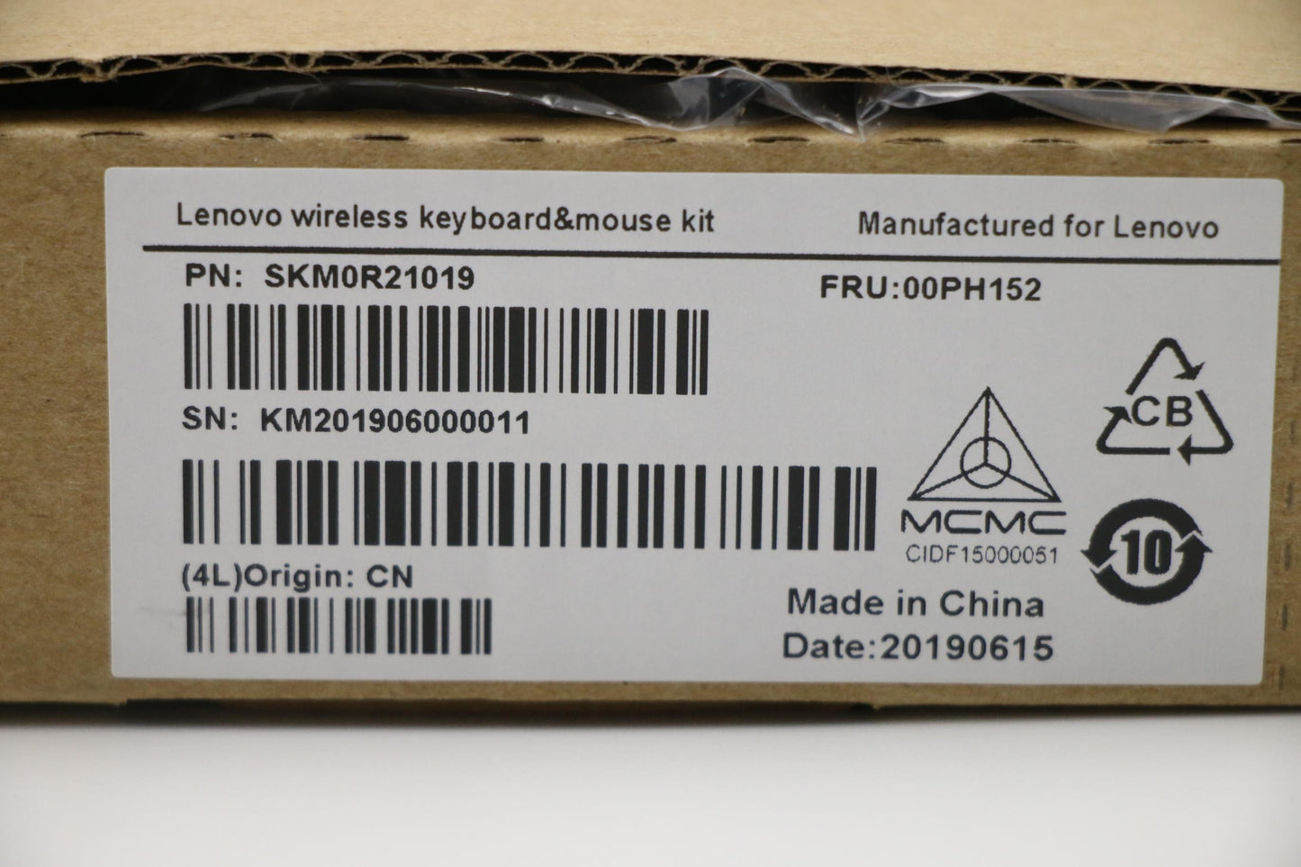 Lenovo Liteon Sb8861 2.4G Km Kit Iron - 00PH152