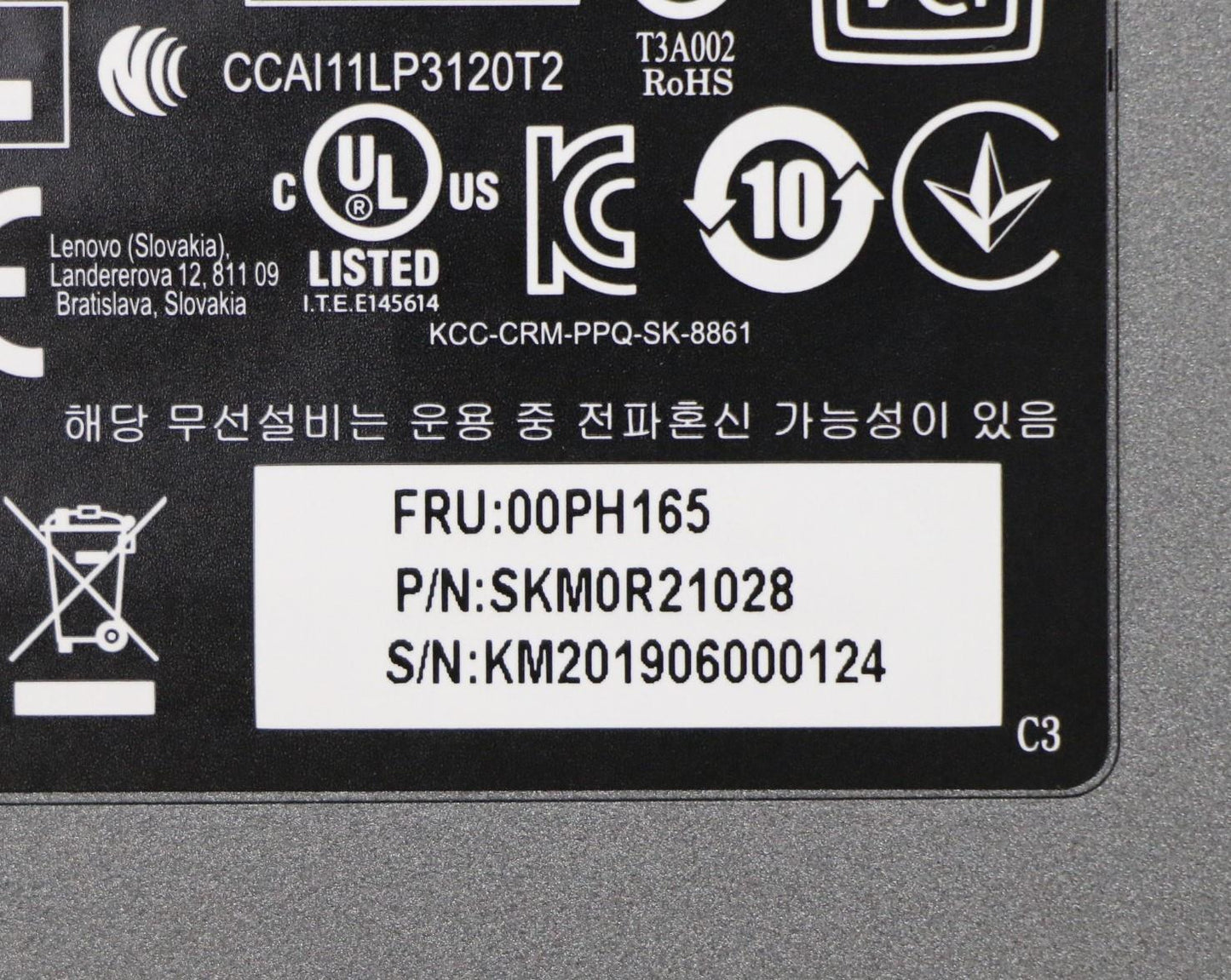 Lenovo Liteon Sb8861 2.4G Km Kit Iron - 00PH165