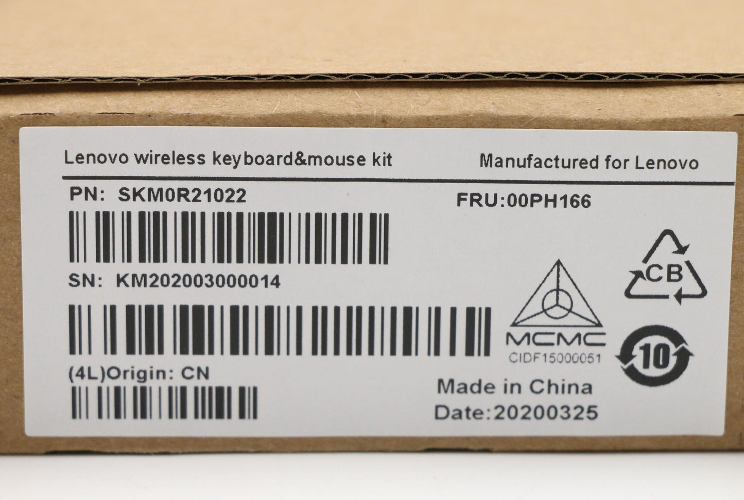 Lenovo Liteon Sb8861 2.4G Km Kit Iron - 00PH166
