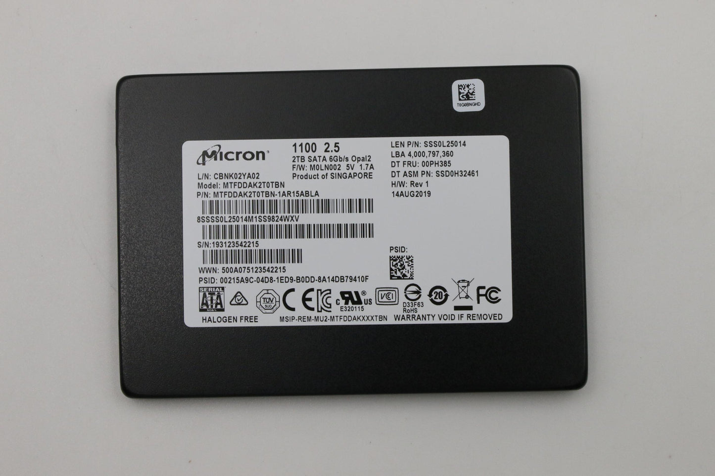 Lenovo Mic 1100 2Tb 2.5 Opal - 00PH385