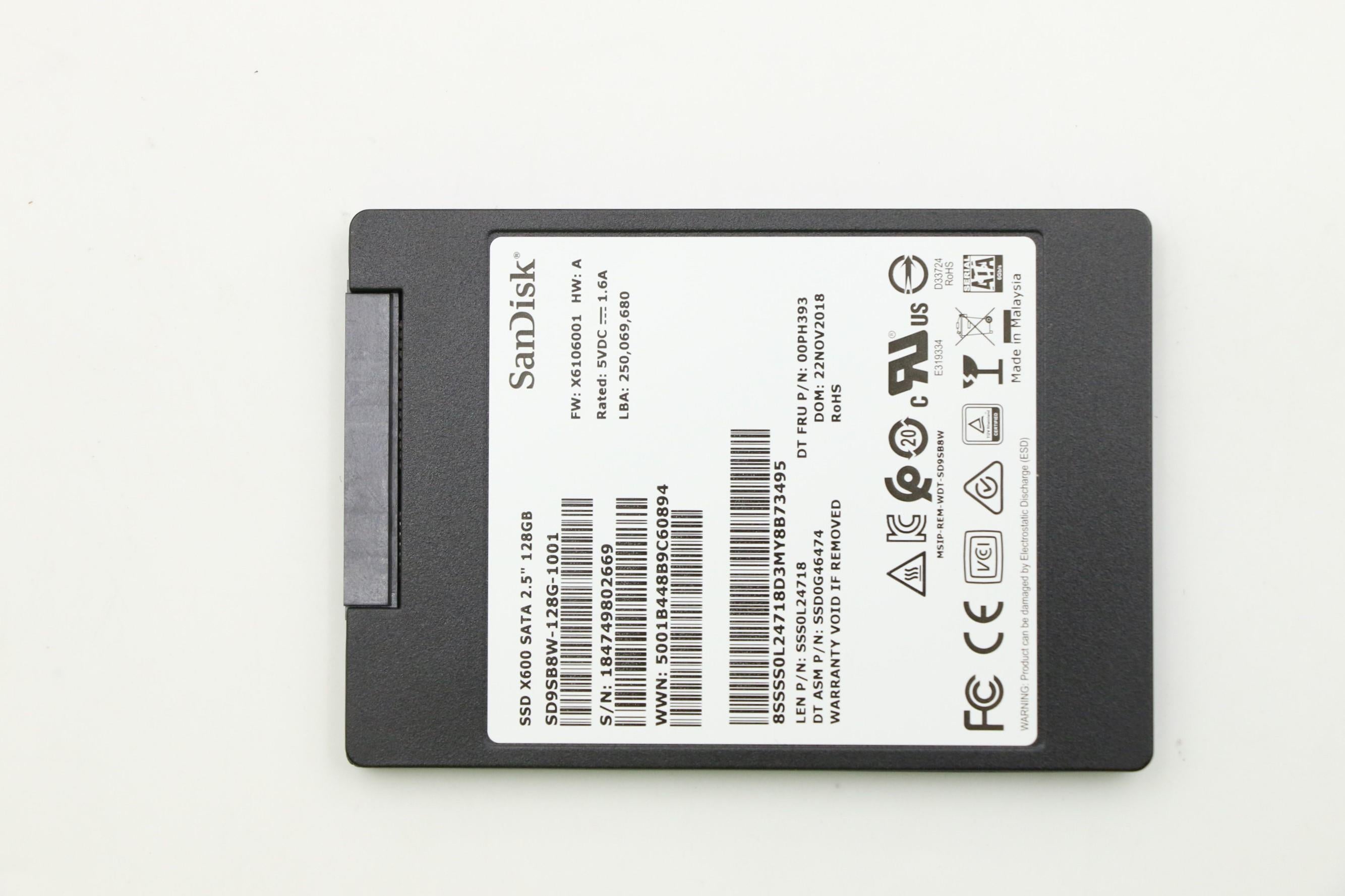 Lenovo 128GB SSD, 2.5 Lenovo 128GB SSD, 2.5