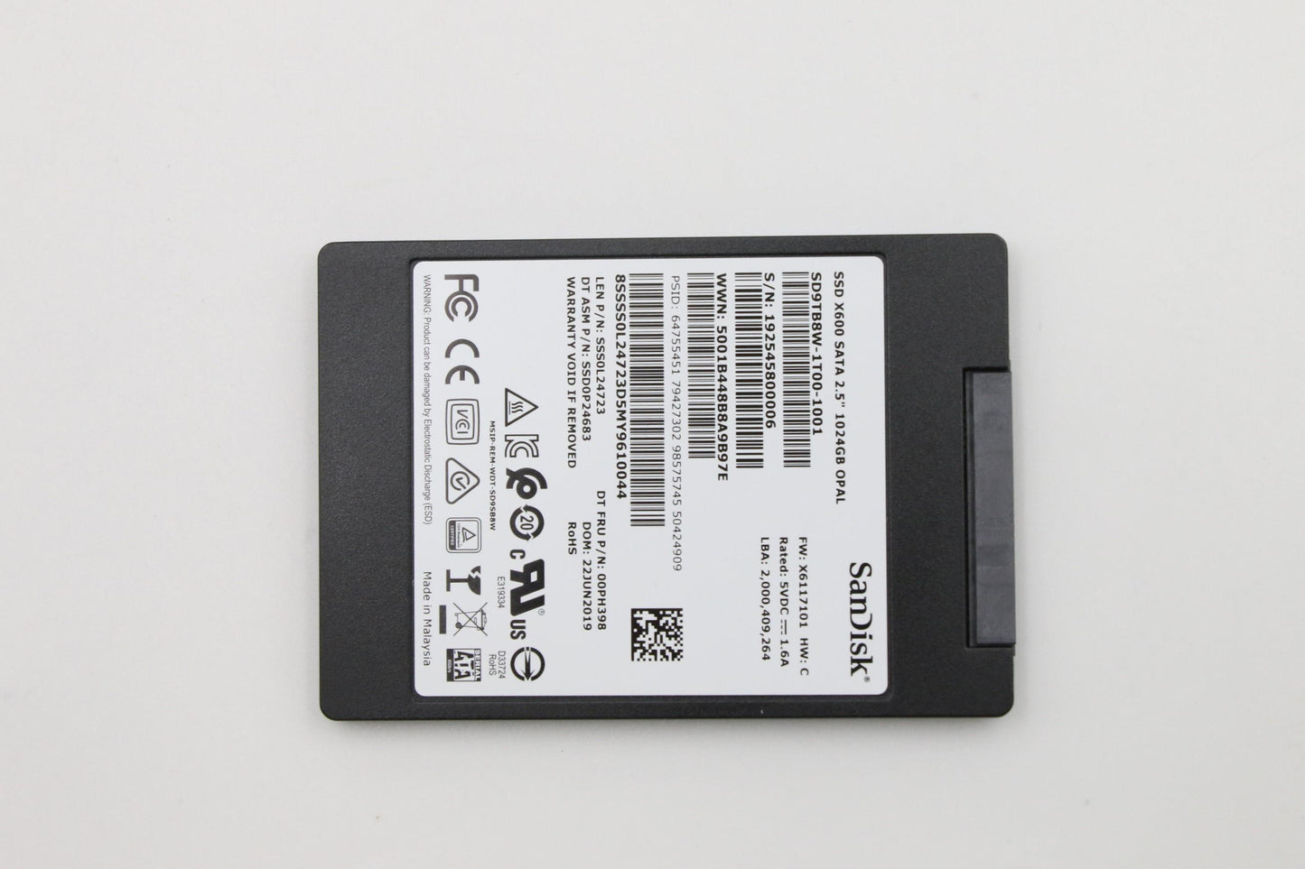 Lenovo Ssd_Asm 1Tb 2.57Mmsata6Gsdkopa - 00PH398