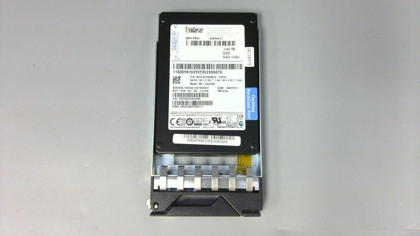 Lenovo Hs 2.5 3.84Tb Pm1633A 12Gb Sa - 00PH857