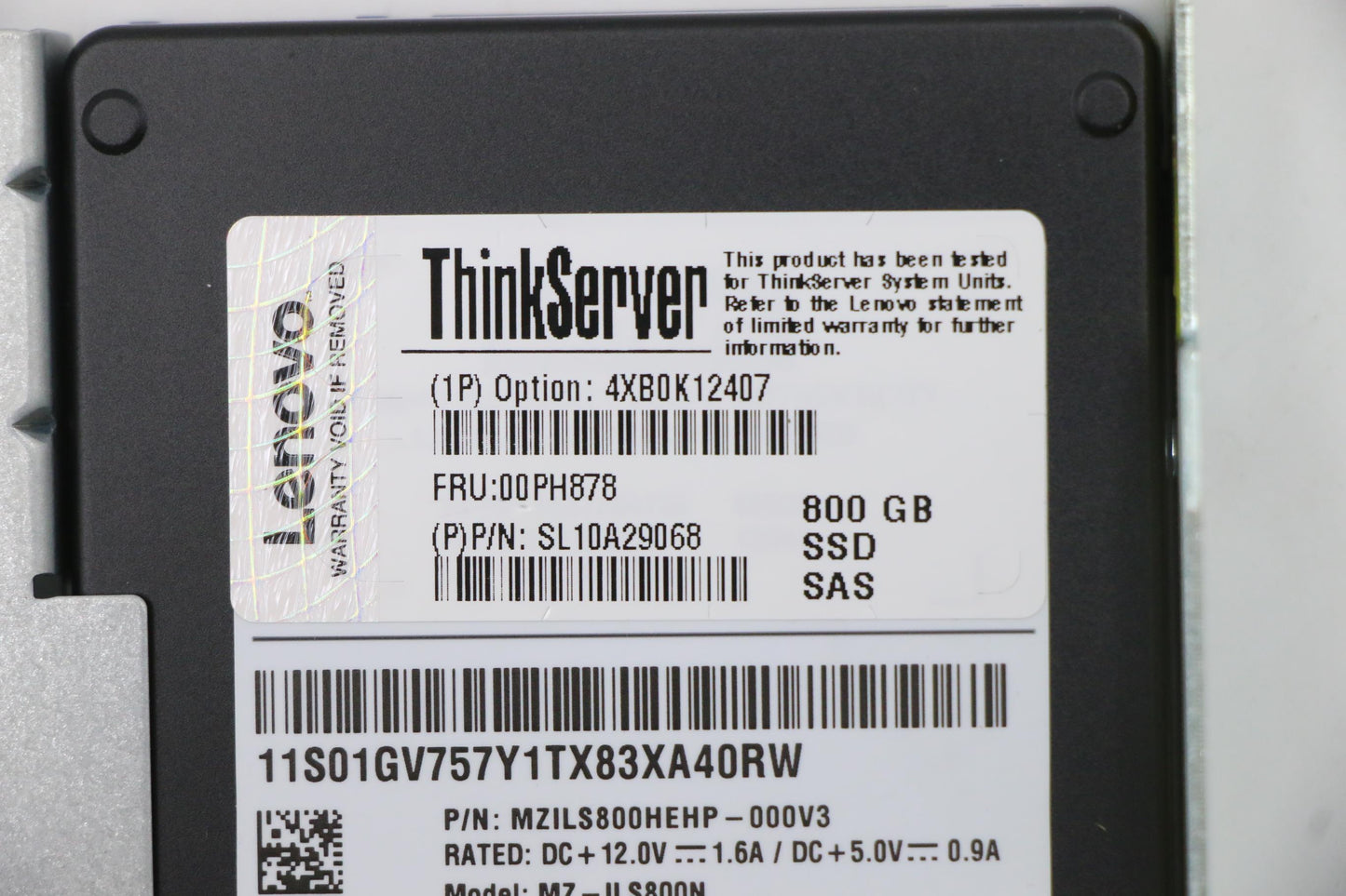 Lenovo Hs 2.5 800Gb Pm1635A 12Gb Sa - 00PH878