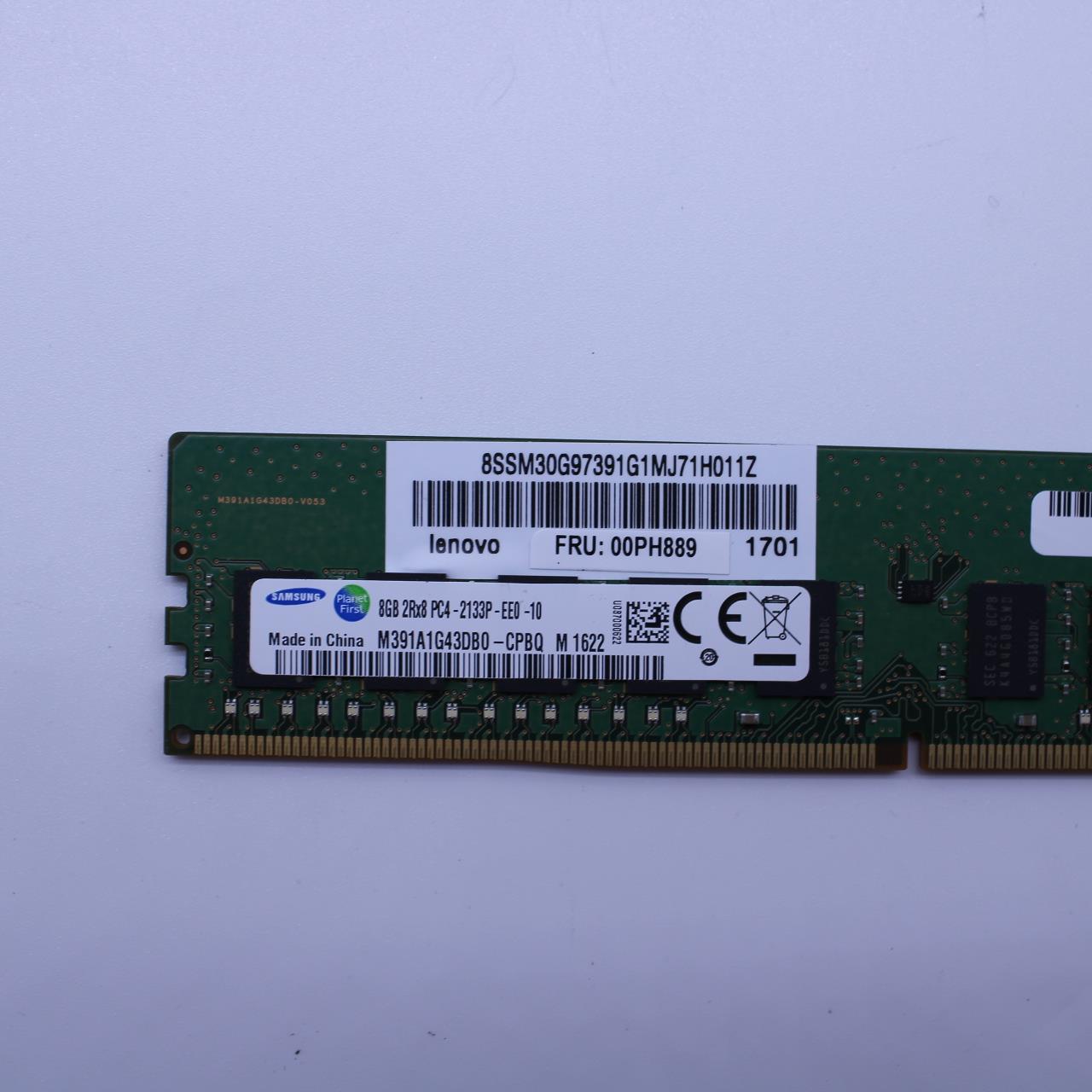 Lenovo 8Gb 1Rx8 Ecc Udimm Ddr4 2133E - 00PH889