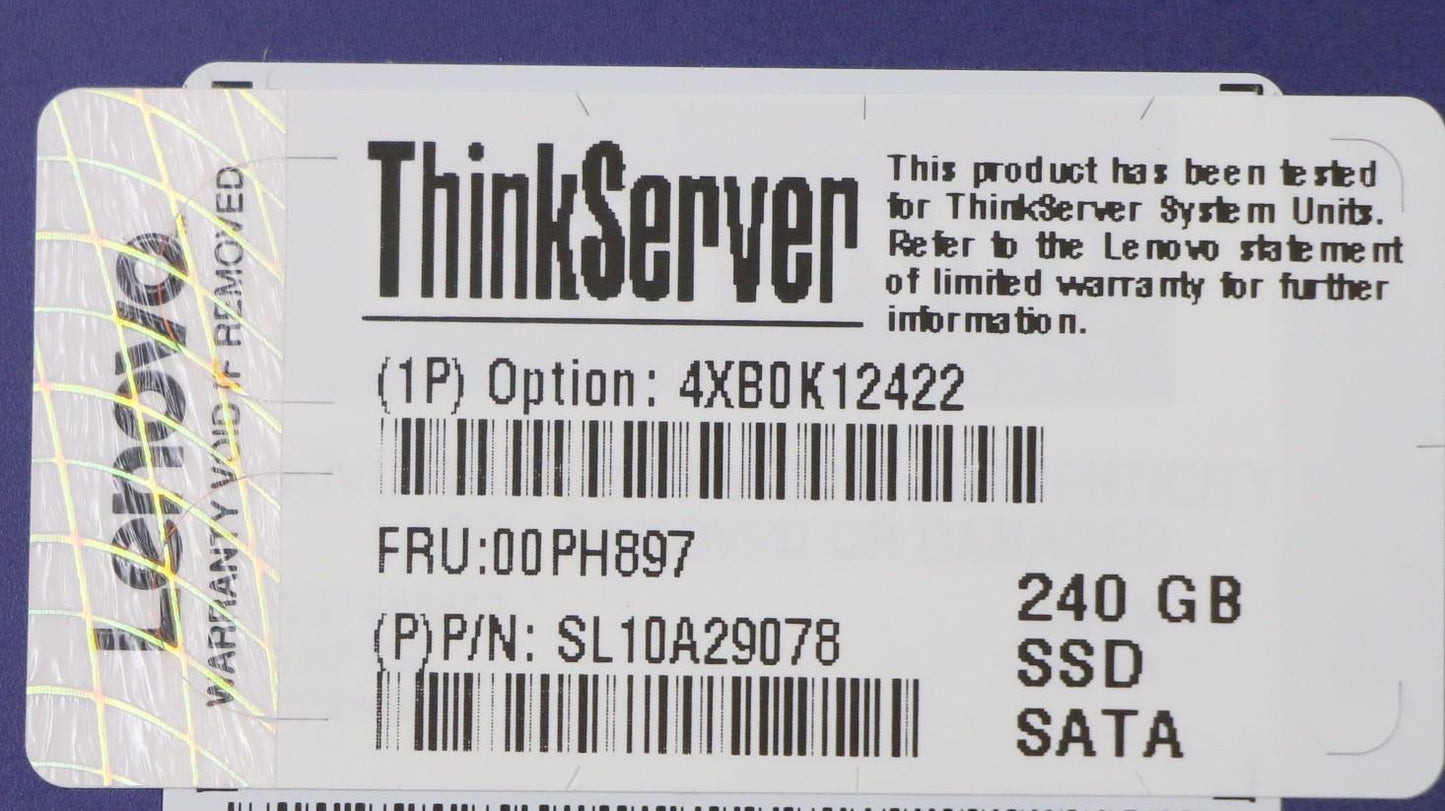 Lenovo Nhs 240Gb 6Gbps Sata 2.5-Inch - 00PH897