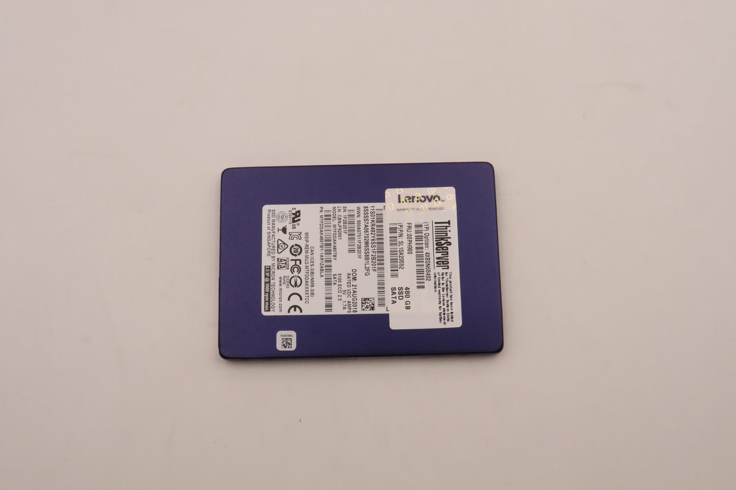 Lenovo Nhs 480Gb 6Gbps Sata 2.5-Inch - 00PH900