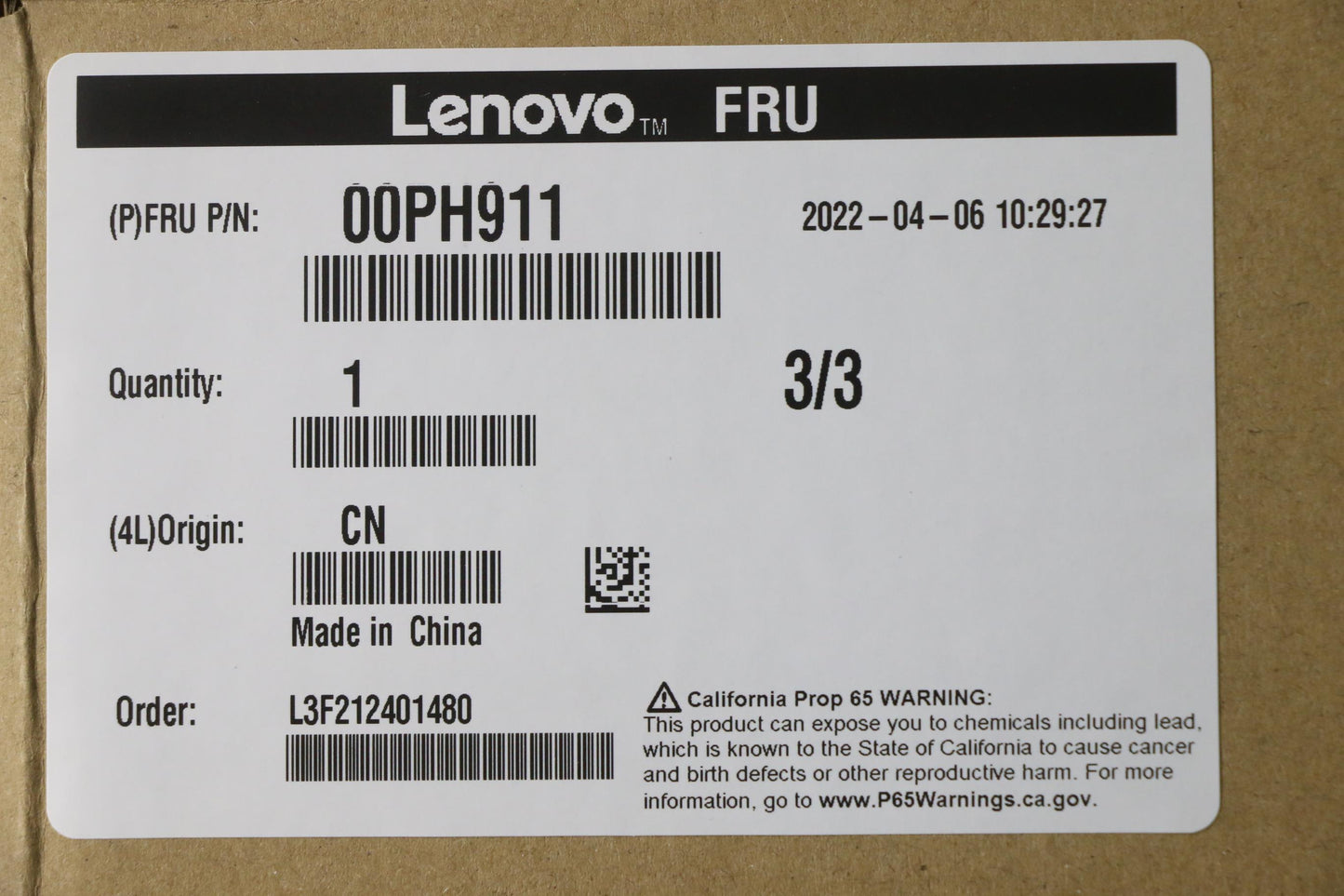 Lenovo Nhs 480Gb 6Gb Sata 2.5-Inch As - 00PH911