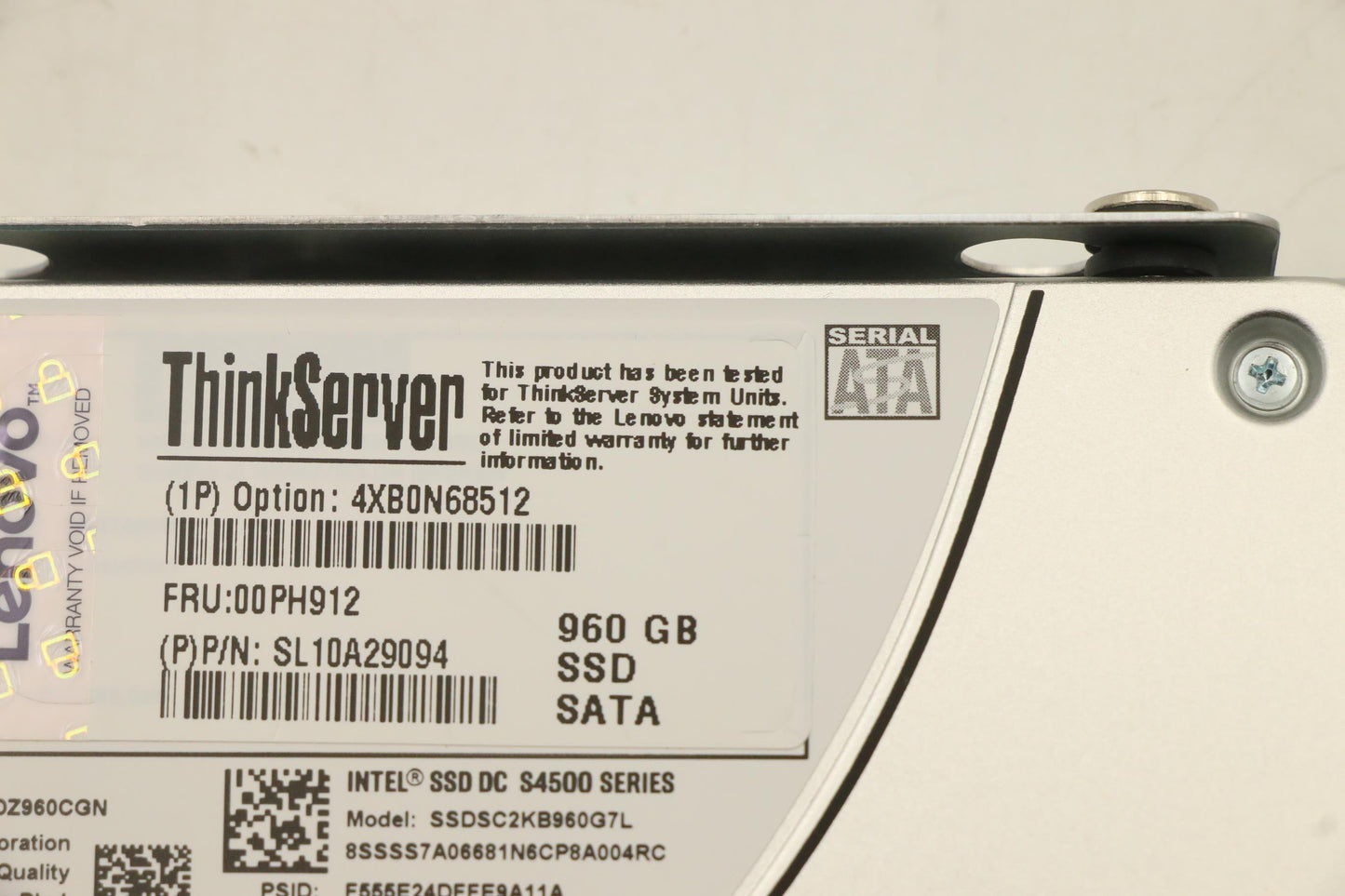Lenovo Nhs 960Gb 6Gb Sata 2.5-Inch As - 00PH912