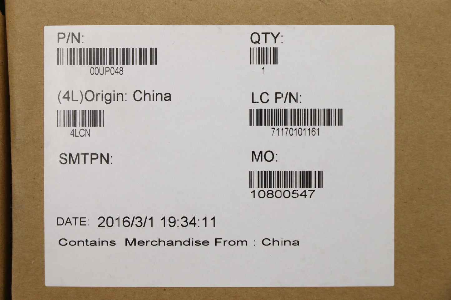 Lenovo Mb - 00UP048