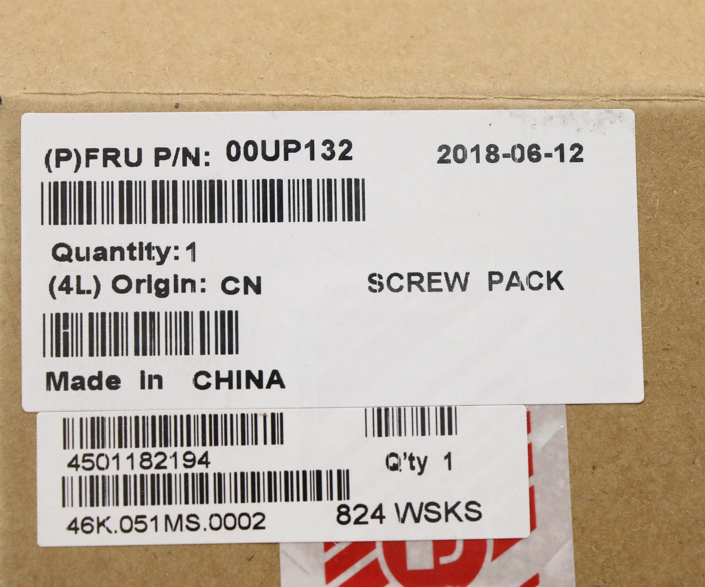 Lenovo 00UP132 Ks Kits Screws And Labels