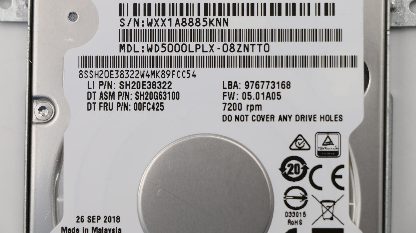 Lenovo Hd Hard Drives - 00UP337
