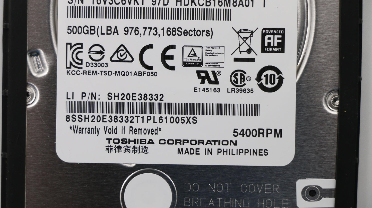 Lenovo Hd Hard Drives - 00UP391