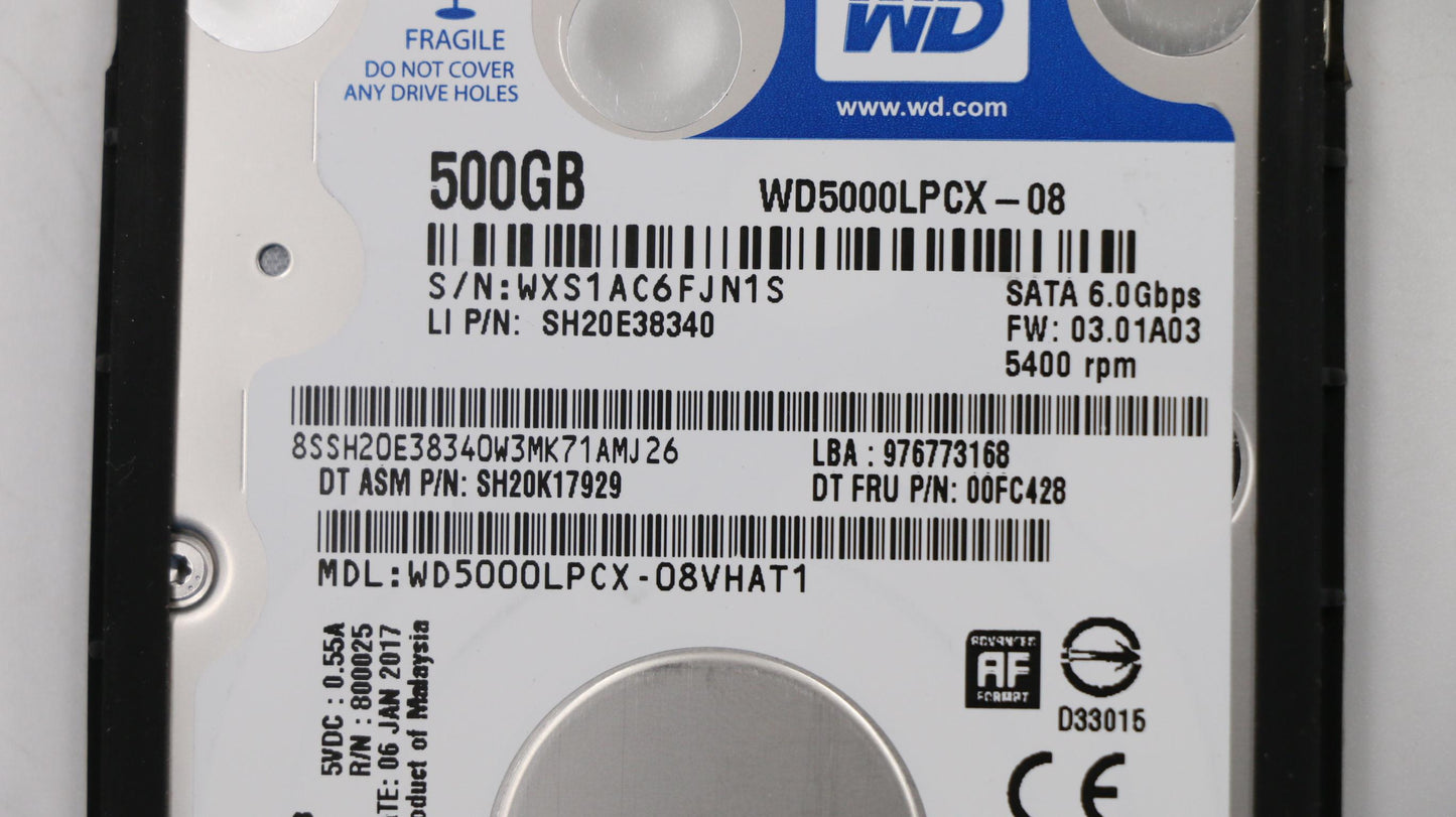Lenovo Hd Hard Drives - 00UP392