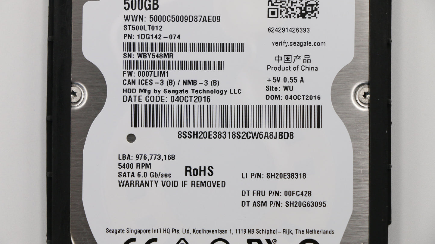 Lenovo Hd Hard Drives - 00UP393