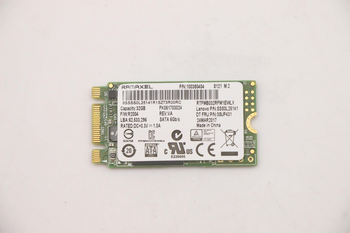 Lenovo Ssd Asm 32G,M.2,2242,Sata6G,Ra - 00UP431