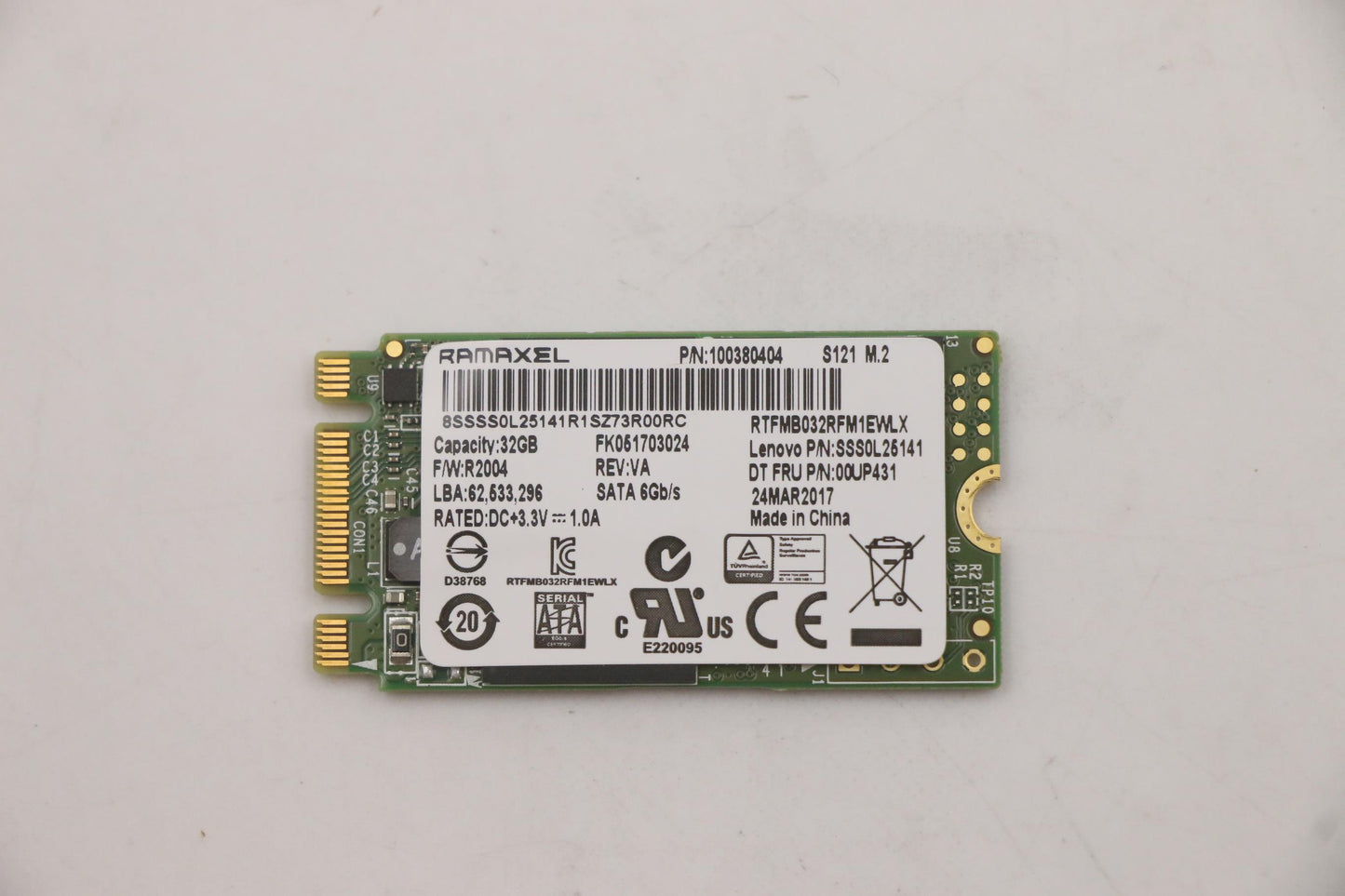 Lenovo Ssd Asm 32G,M.2,2242,Sata6G,Ra - 00UP431