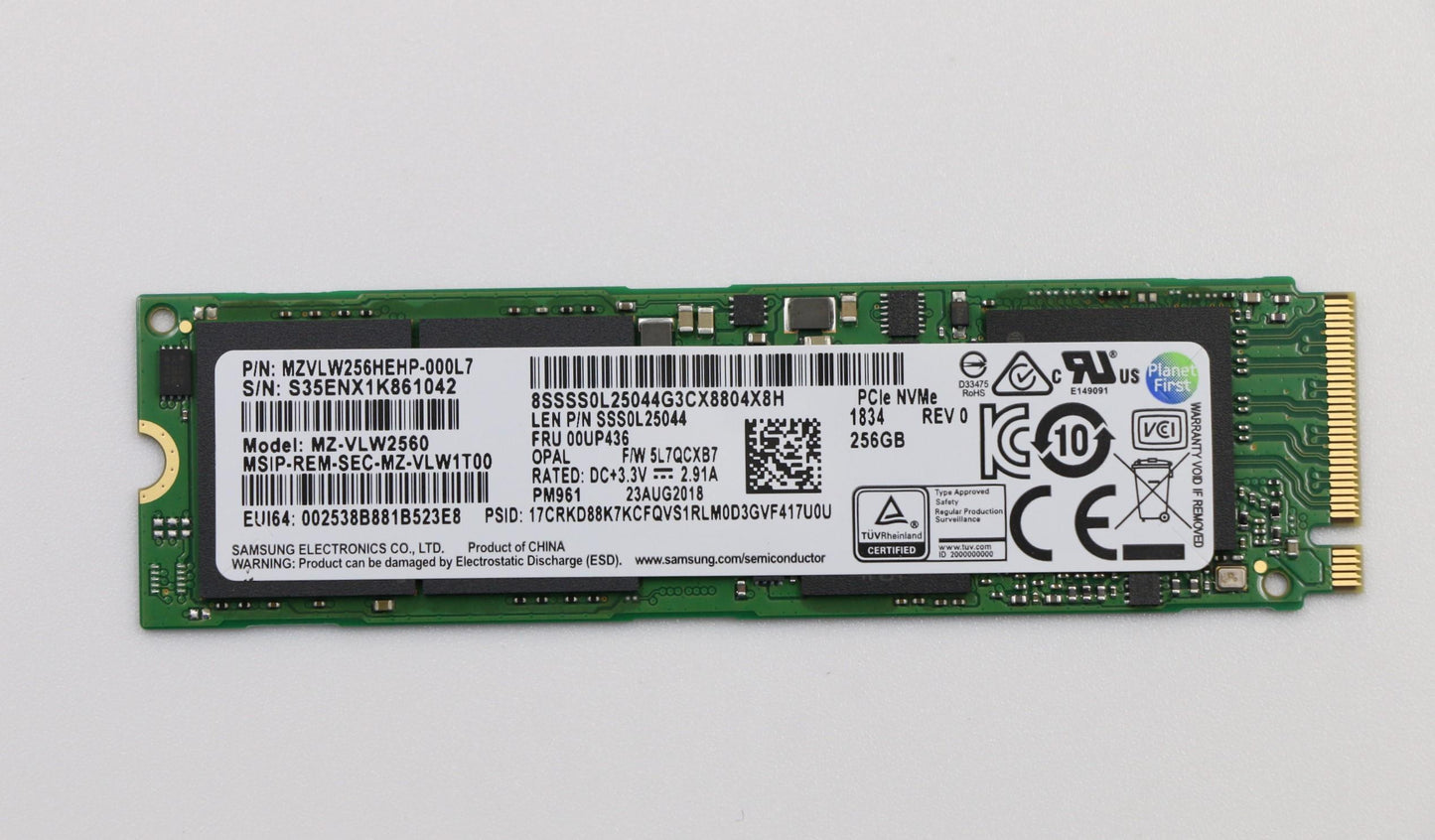 Lenovo 00UP436 Ssd Assembly 256 Op2 M.2 Samsu