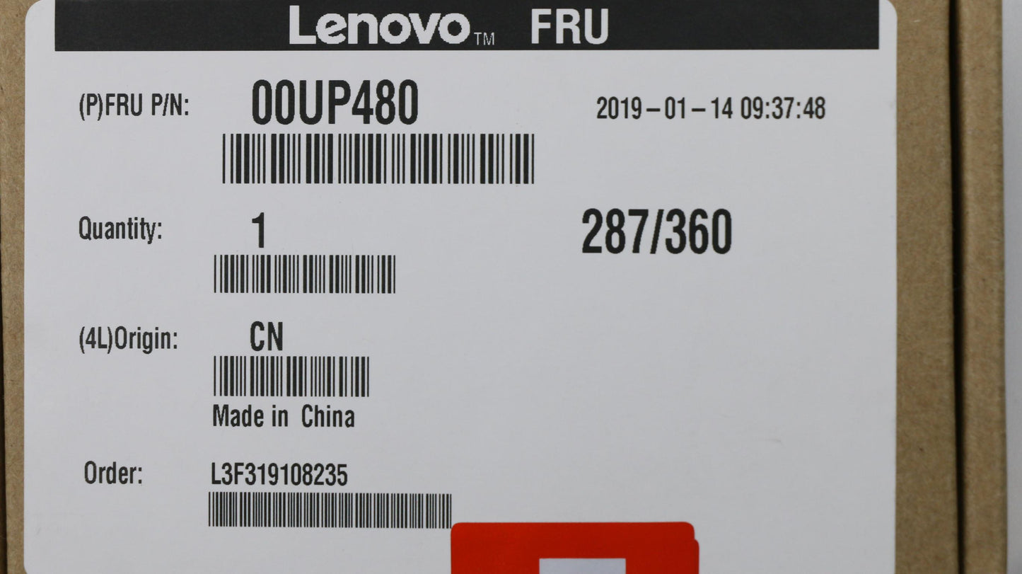 Lenovo (00UP480) SSD, 16GB, M.2, 2280, PCIe3x2, Intel Standard