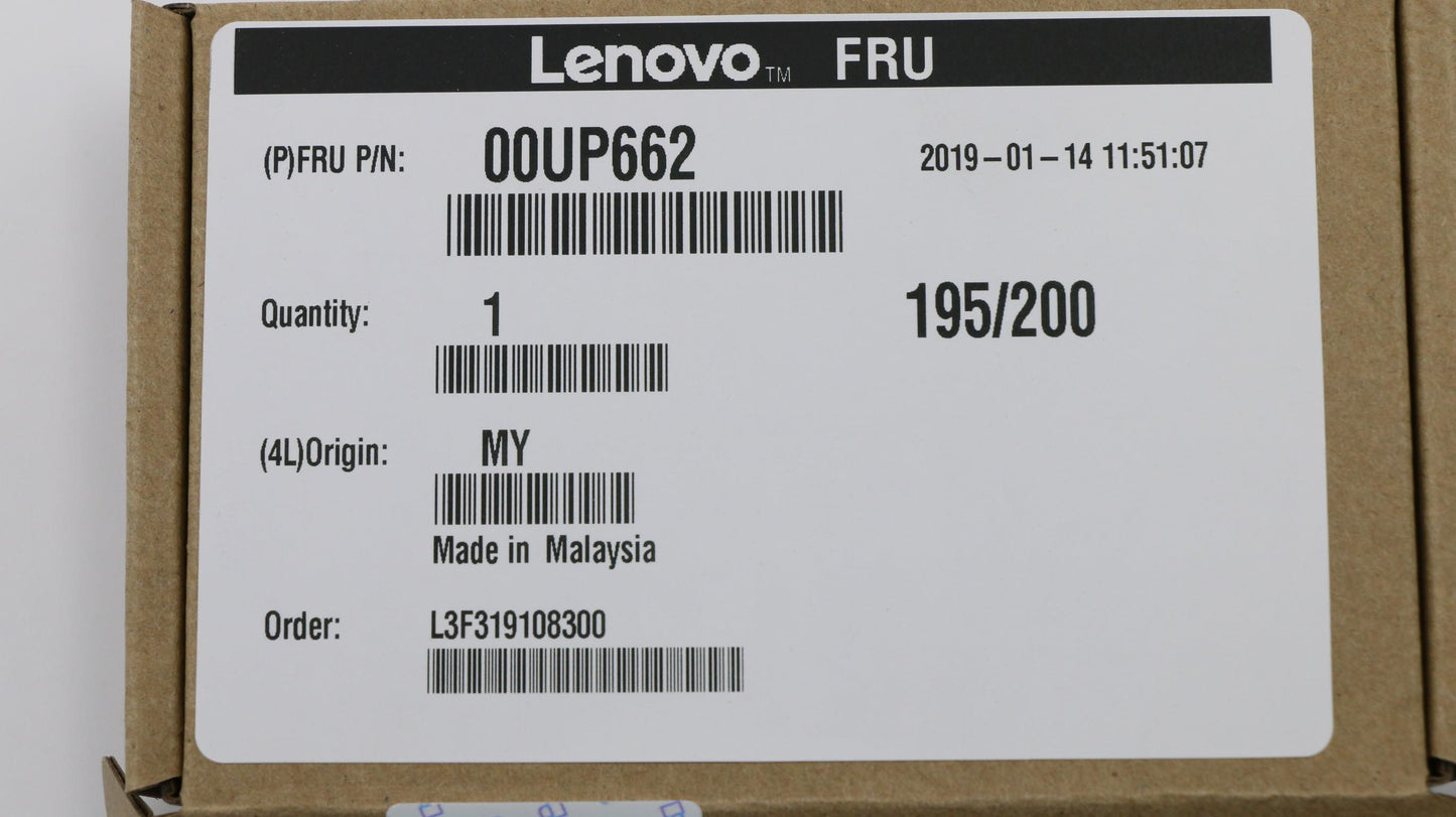 Lenovo Ssd_Asm 256Gm.22280Sata6Gsdkop - 00UP662