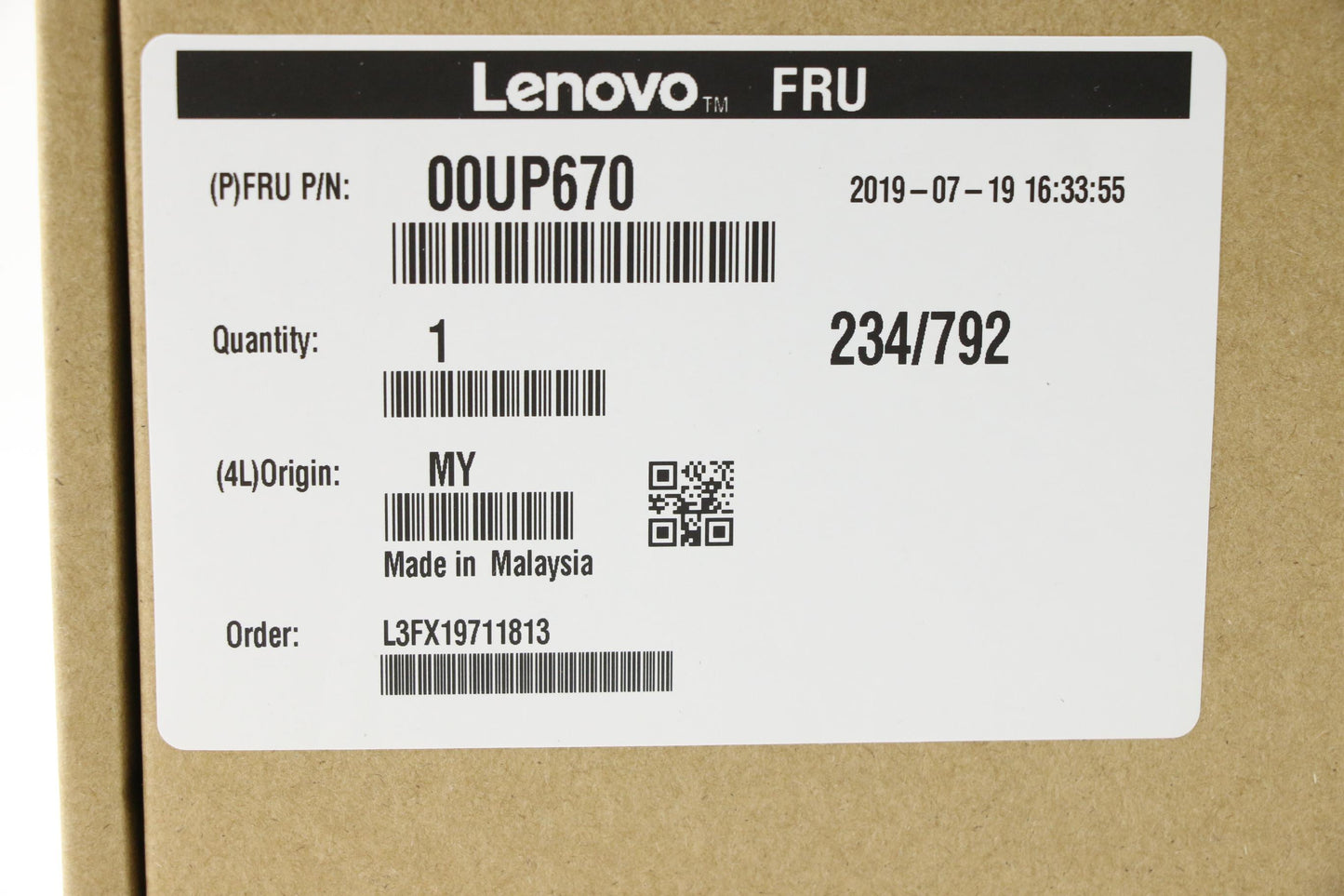 Lenovo 512G257Mmsata6Gsdkopal - 00UP670