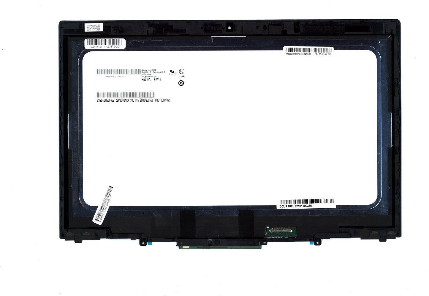 Lenovo 00UR189 Assembly Tft Lcd 14 Fhd Th Auo