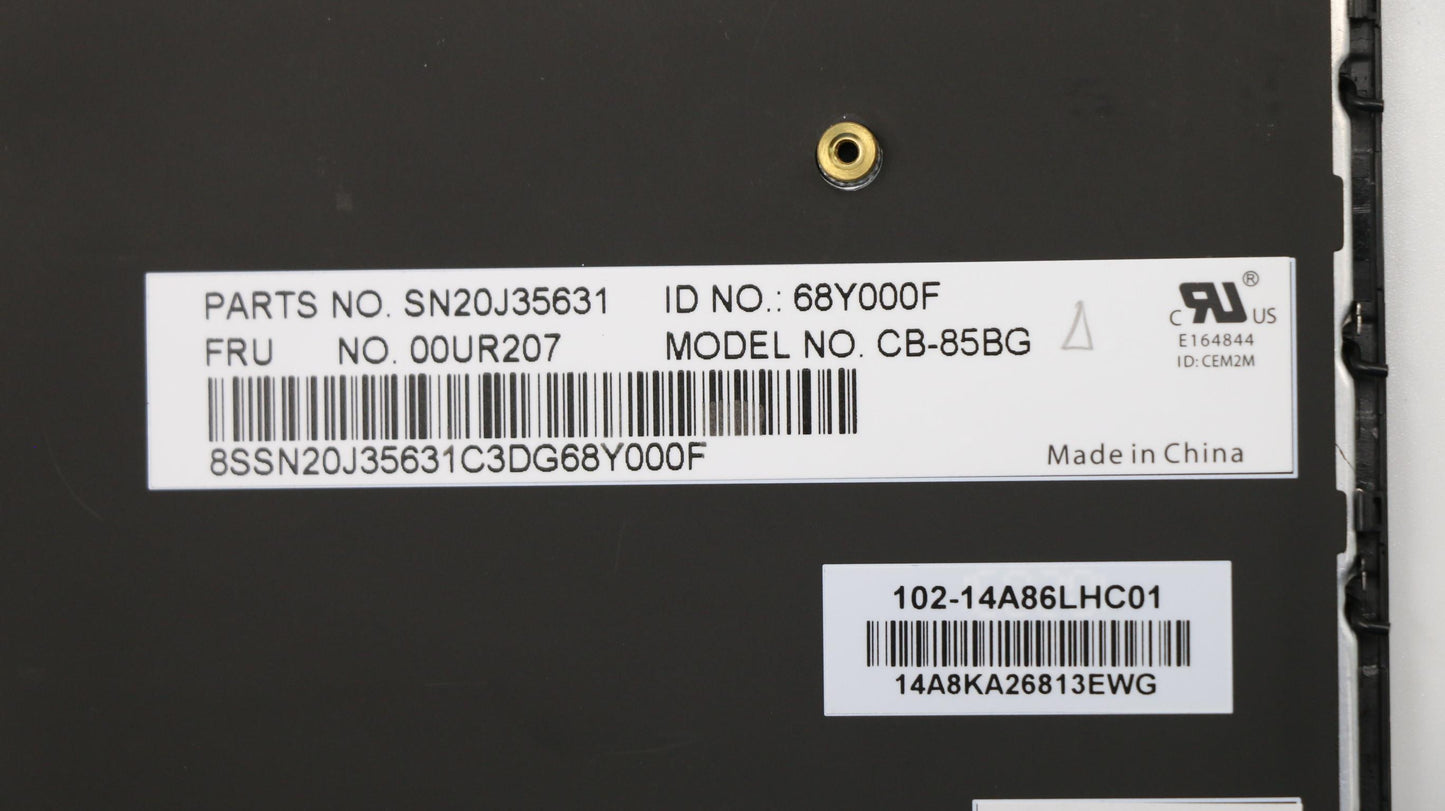 Lenovo Nbkyb Carling Kbd,Bg,Cny - 00UR207