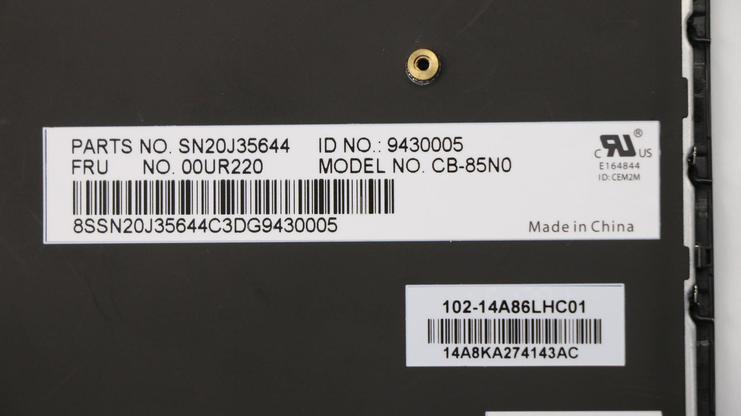 Lenovo Nbkyb Carling Kbd,No,Cny - 00UR220