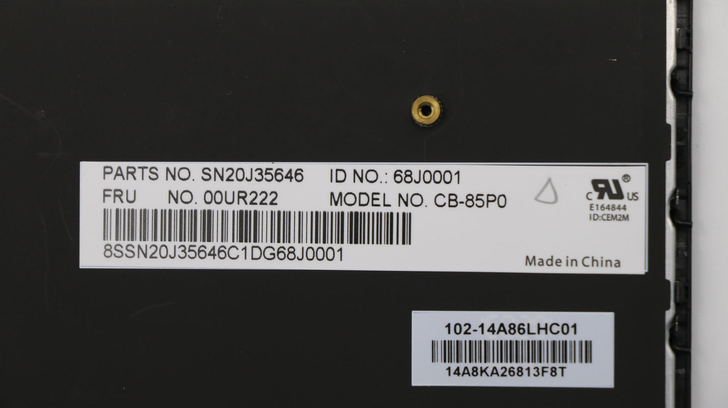 Lenovo Nbkyb Carling Kbd,Pt,Cny - 00UR222