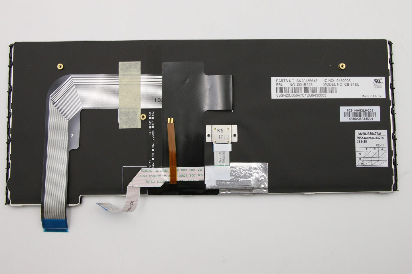 Lenovo Nbkyb Carling Kbd,Ru,Cny - 00UR223