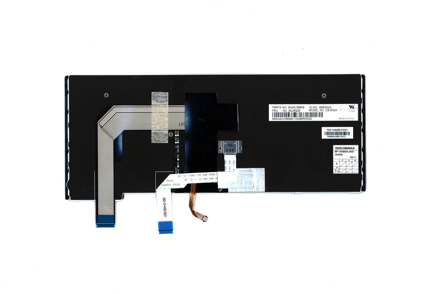 Lenovo Nbkyb Carling Kbd,Si,Cny - 00UR225