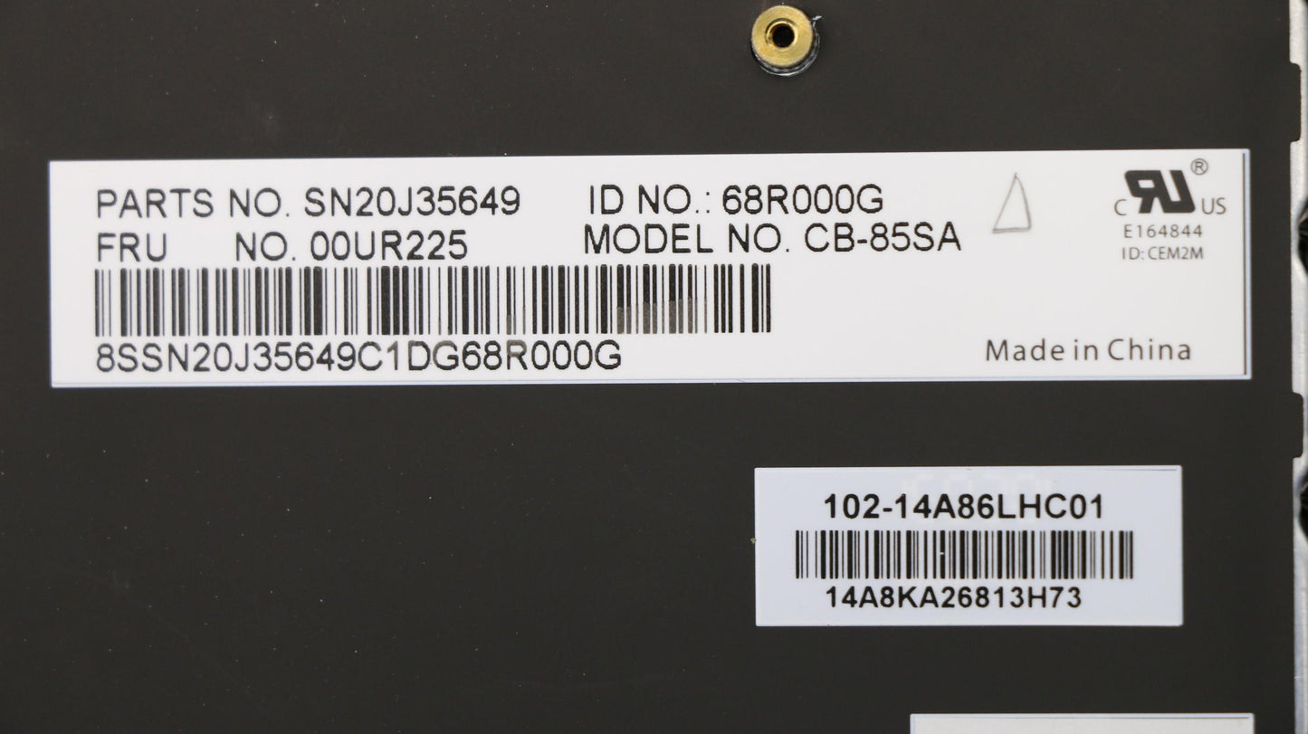 Lenovo Nbkyb Carling Kbd,Si,Cny - 00UR225