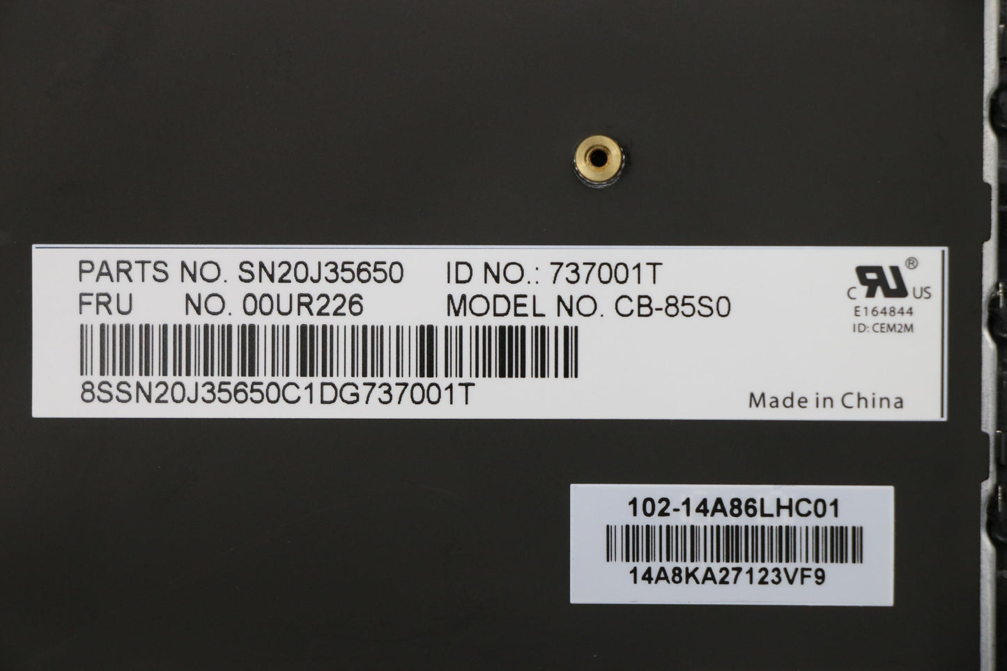 Lenovo Nbkyb Carling Kbd,Se,Cny - 00UR226