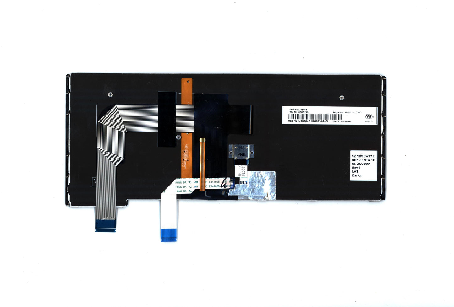Lenovo Nbkyb Carling Kbd,Las,Dfn - 00UR240