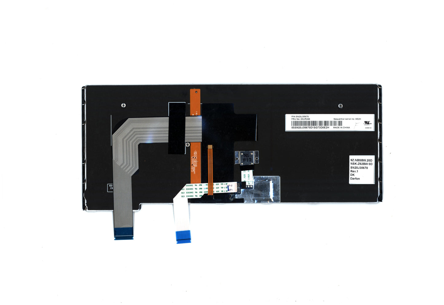 Lenovo Nbkyb Carling Kbd,Dk,Dfn - 00UR246