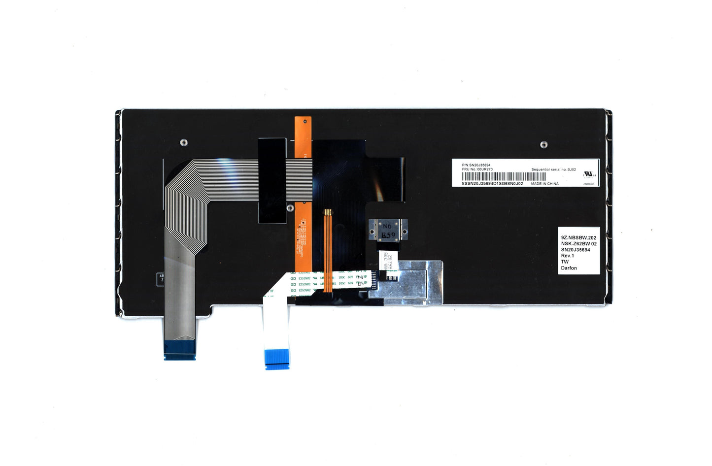 Lenovo Nbkyb Carling Kbd,Tw,Dfn - 00UR270