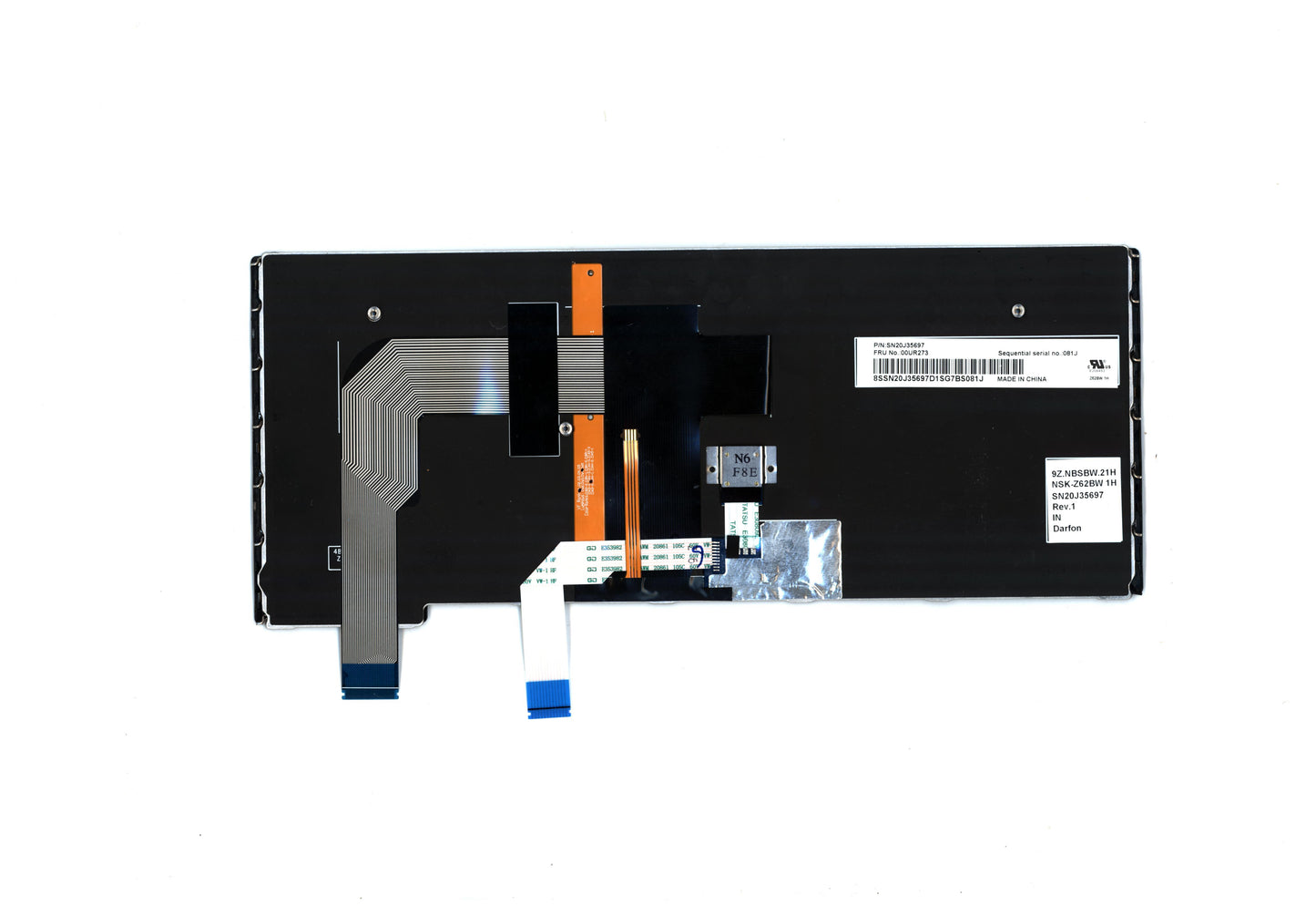 Lenovo Nbkyb Carling Kbd,In,Dfn - 00UR273