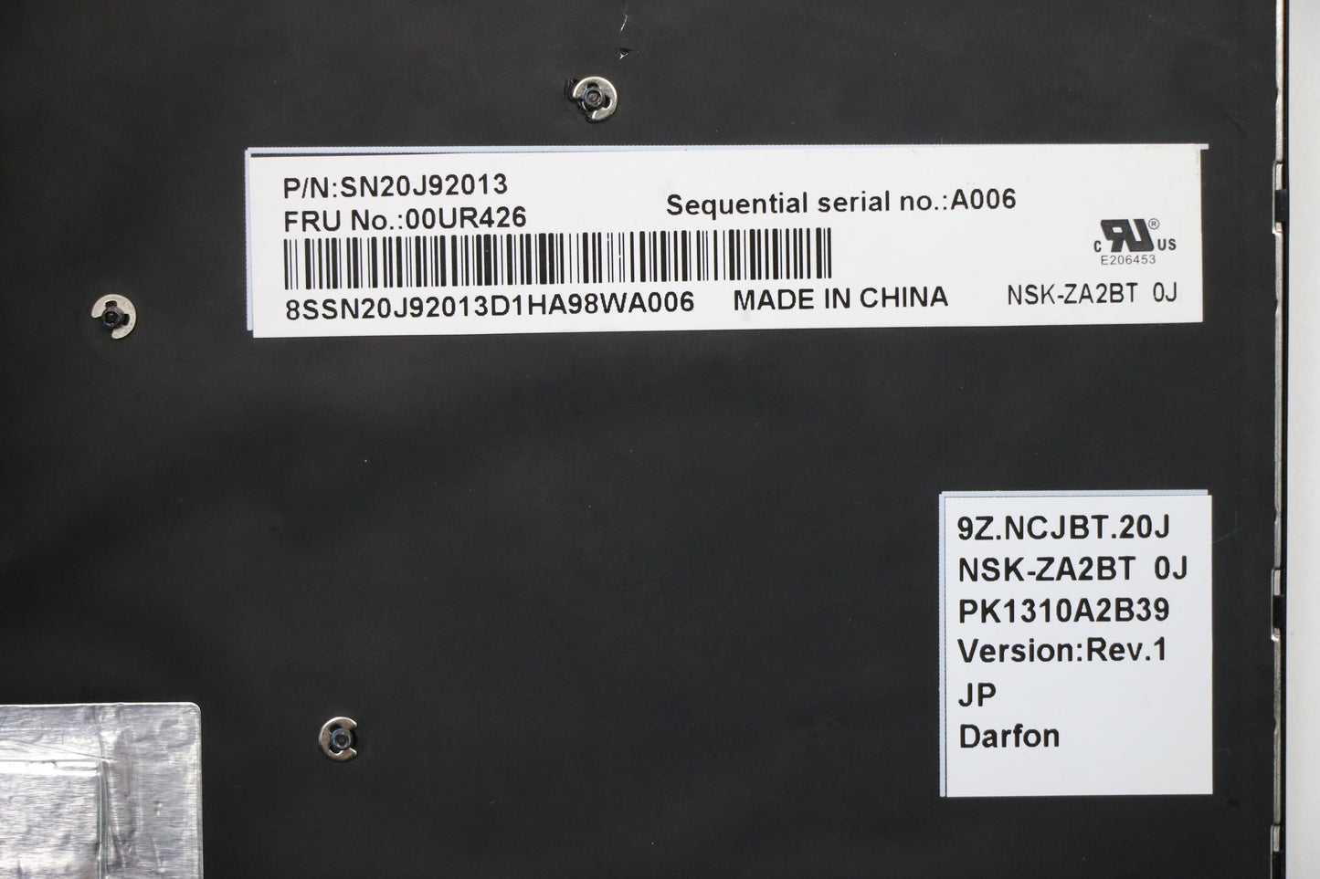 Lenovo Ki Keyboards Internal - 00UR426