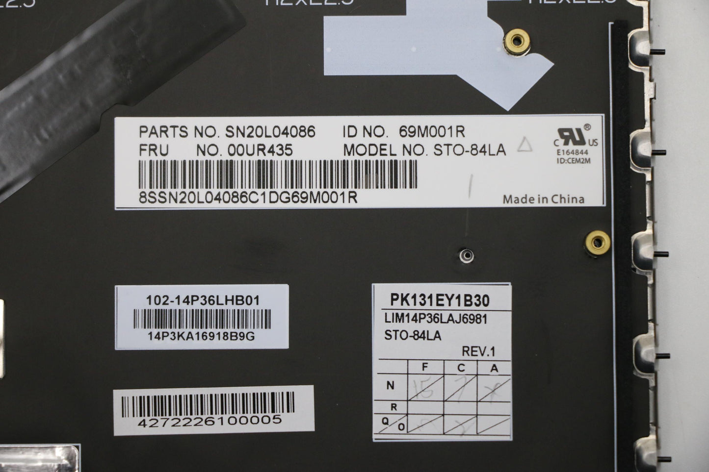 Lenovo Ki Keyboards Internal - 00UR435